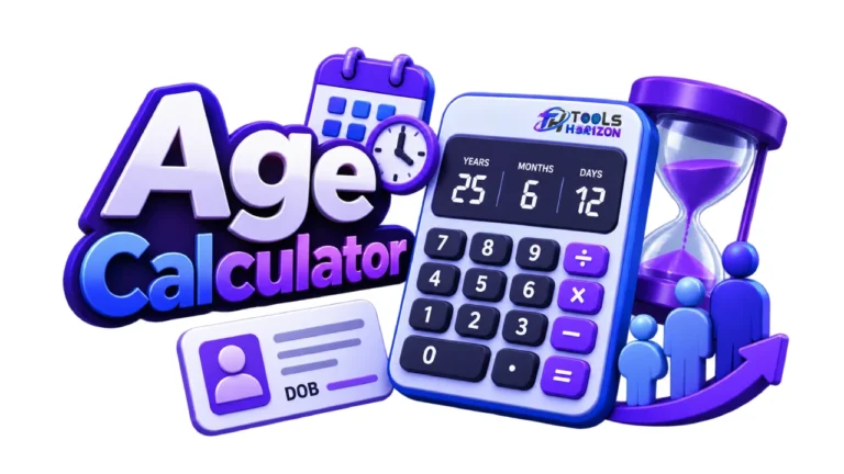 Age Difference Calculator for calculating the exact age gap between two people in years, months, and days.