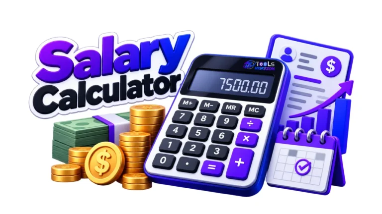 Salary Calculator for estimating take-home pay, hourly wages, taxes, payroll deductions, and annual salary